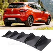 For Renault Clio 2013-2016 ABS Fin Wing Lower Lip Rear Bumper Diffuser Spoiler