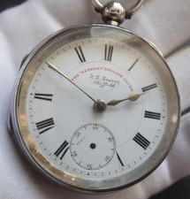 SILVER POCKET WATCH Chester 1903 THE EXPRESS ENGLISH LEVER by F G GRAVES 127gms