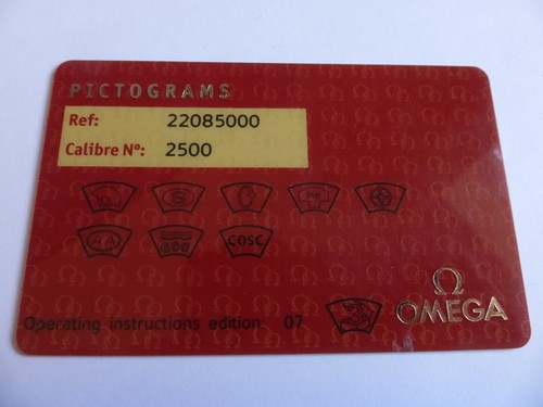 Omega pictogram card - pictogram,