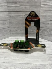 6x Jagermeister Embossed Green Shot Glasses 1 x Cold Brew Coffee Paddle Board