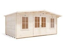Dunster House Garden Log Cabin 5m x 3m Man Cave and Wooden Summer House Severn