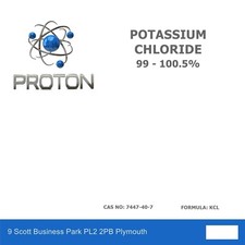 POTASSIUM CHLORIDE 99-100.5% Food Grade 200g 400g 1kg 2kg 3kg KCl Best Quality