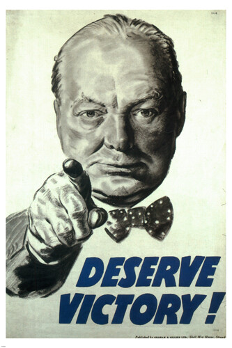 Deserve victory vintage war - victory,
