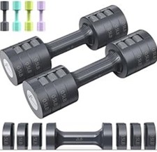 Sportneer Weights Dumbbells Set 2 X 0.9 To 2.3kg (0.9 To 4.5kg Total) Black