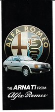 Alfa Romeo Arna 1.5 Ti 1985-1986 UK Market Small Format Foldout Sales Brochure