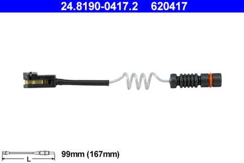 Ate brake pad - brake, warning