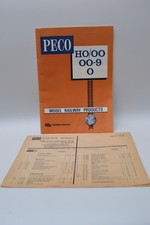 Peco HO/OO OO-9 O model railway products 1978 catalogue & prices
