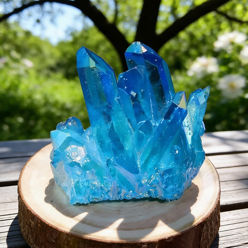 Titanium aura blue crystal - aura,