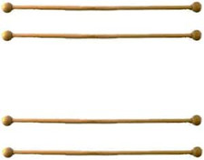 4 Wooden Curtain Rails Rods