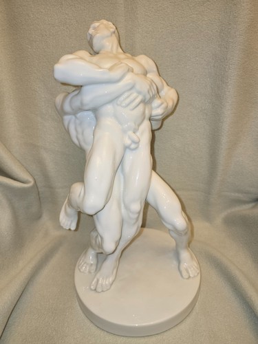 Herend male nude wrestlers