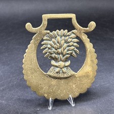 Horse Brass WHEAT SHEAF Old