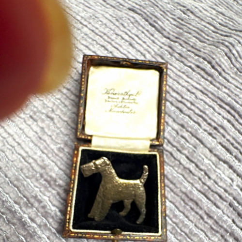 Antique kenart silver - kenart, airedale