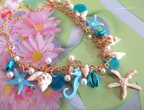 Mermaid ocean shells beach - mermaid,