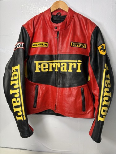 Ferrari racing leather jacket - ferrari,