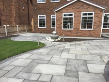 Grey indian sandstone paving - indian,