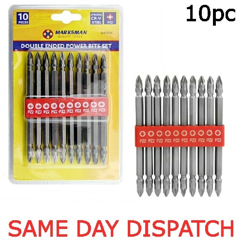 10pc double ended power - double, bit