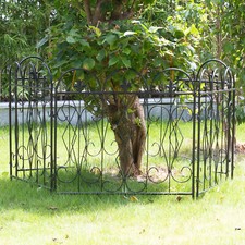 5 Panels Garden Fence Retro