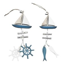 Small Nautical Hanging Wooden