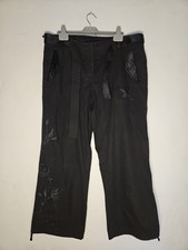 Ladies Black Embroidered