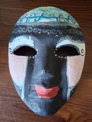 Abstract handmade paper mache - handmade,