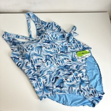 Fat Face Swimming Costume Wave