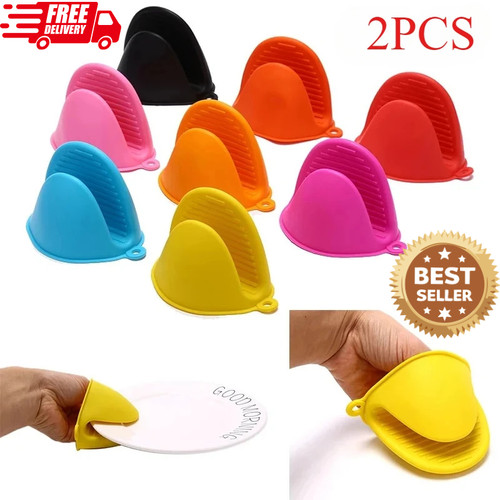 2pcs oven mitts silicone - silicone, heat