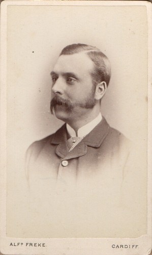 1882 cardiff cdv military - military, man