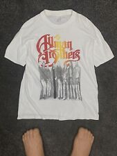 1993 The Allman Brother Band Jeff Healey USA Tour White T Shirt Vintage Mens L