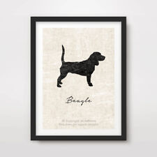 BEAGLE DOG ART PRINT POSTER