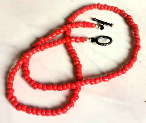 Bright red coloured - red, glass