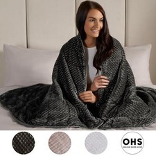 Waffle fleece weighted blanket - waffle,