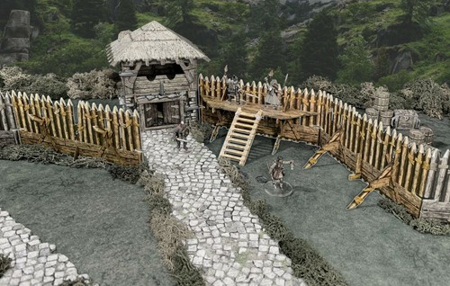 Palisade walls fantasy terrain - palisade,