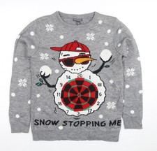 Primark Boys Grey Christmas