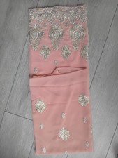 4 Piece Peach Salwar Kameez Elegant Design Unstiched Pakistani Indian