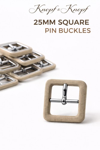 25mm silver pin belt - 25mm,