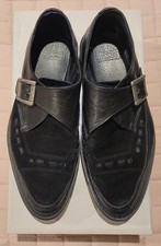 Black leather croc print - croc,
