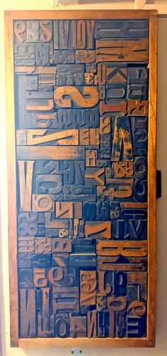Large vintage letterpress