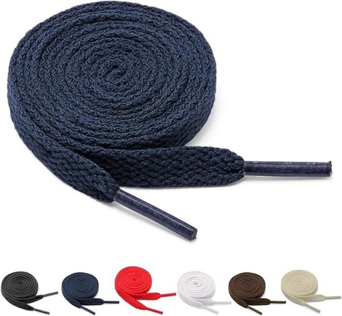Flat shoe laces - flat, trainers