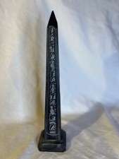 Egyptian Stone Obelisk. Black