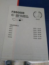 FAHREN REAR BRAKE SHOES