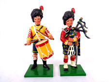 Trophy Miniatures Seaforth Highlander Drummer & Piper Set Napoleonic Toy Soldier