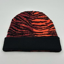 Kenzo X H&M Orange Tiger Camo Beanie Hat Wool Blend One Size