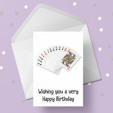 Birthday Card with Playing