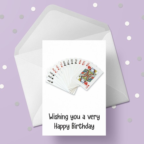 Birthday card with playing - birthday,
