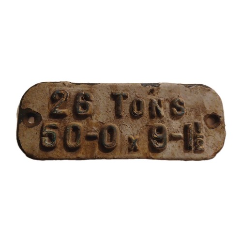 Railway cast iron - cast, 50'