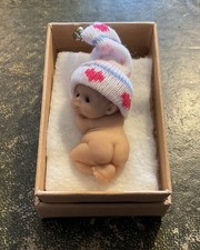 Miniature resin baby doll with - resin,