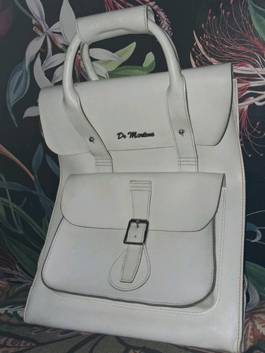 White martens leather - white,