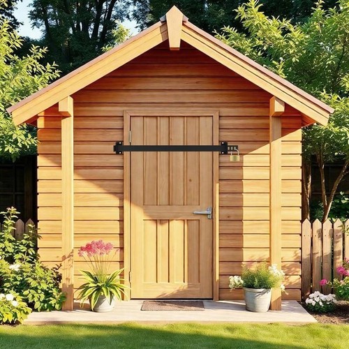 Black fishing shed lock - lock, garage