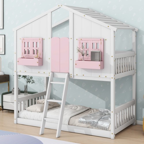Twin over house - twin, bunk