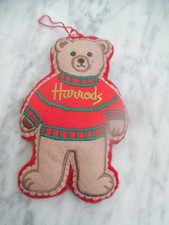 Harrods Christmas Bear Decoration - 1990
